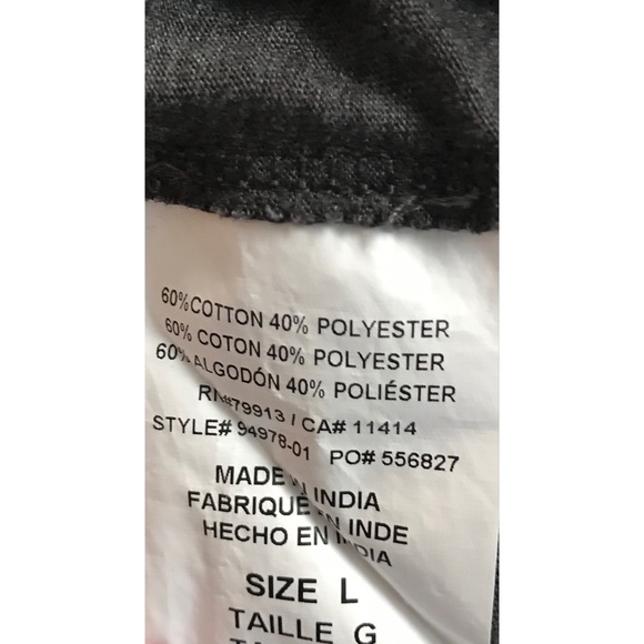 Motherhood Maternity Gray Long Sleeve V-Neck Tee Large - Picture 4 of 5